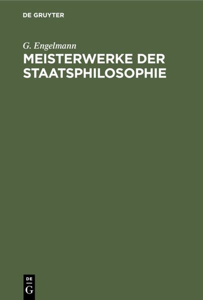 Produktbild: Meisterwerke der Staatsphilosophie