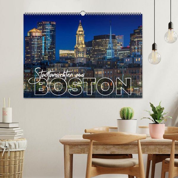 Produktbild: Stadtansichten aus Boston (Wandkalender 2026 DIN A2 quer), CALVENDO Monatskalender