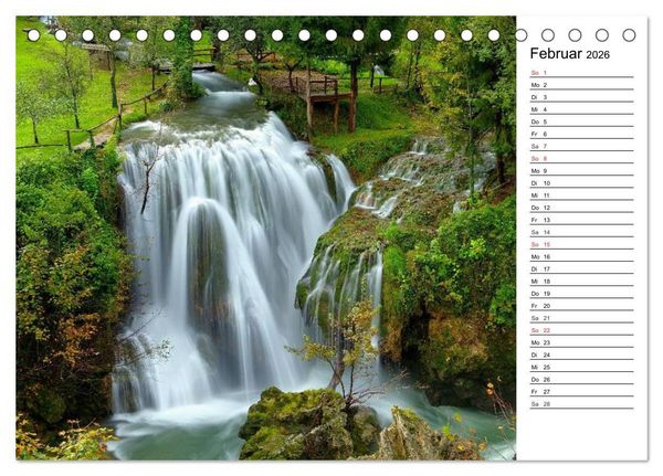 Produktbild: Kroatien - Traumhafte Landschaften und faszinierende St&auml;dte (Tischkalender 2026 DIN A5 quer), CALVENDO Monatskalender