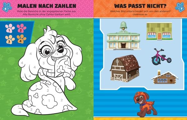 Produktbild: PAW Patrol Mein R&auml;tselbuch mit 40 Tattoos