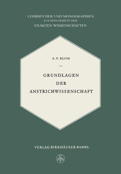 Produktbild: Grundlagen der Anstrichwissenschaft