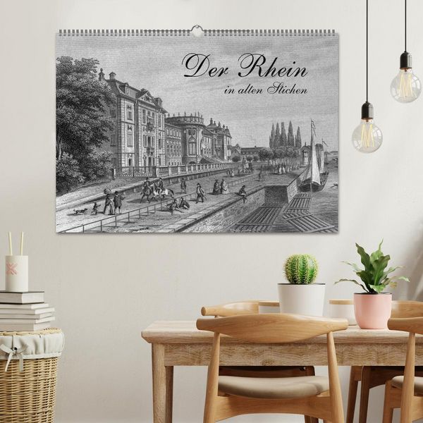 Produktbild: Der Rhein in alten Stichen (Wandkalender 2026 DIN A2 quer), CALVENDO Monatskalender