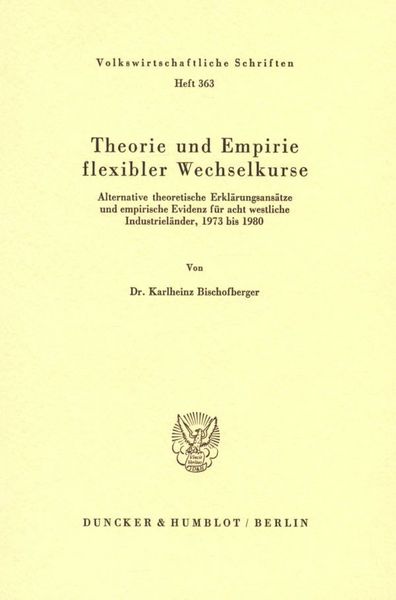 Produktbild: Theorie und Empirie flexibler Wechselkurse.