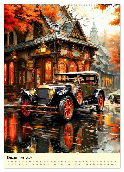 Produktbild: Nostalgic Cars der Traum (Wandkalender 2026 DIN A2 hoch), CALVENDO Monatskalender