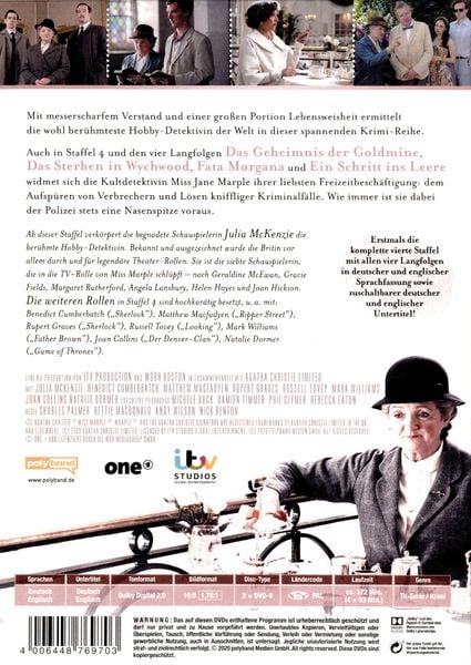 Produktbild: Agatha Christie: MARPLE - Staffel 4 [2 DVDs]