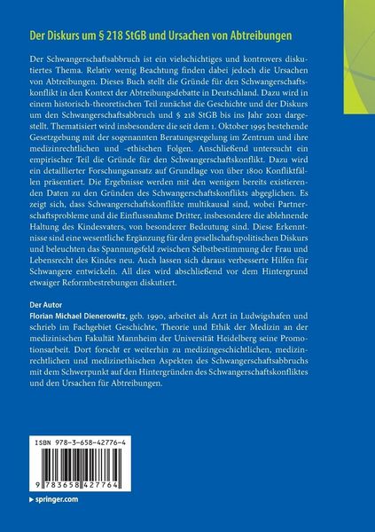 Produktbild: Der Diskurs um &sect; 218 StGB und Ursachen von Abtreibungen