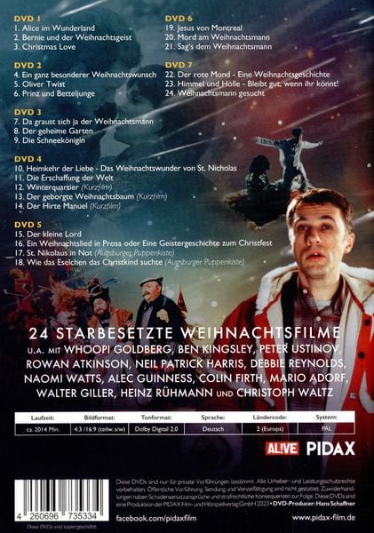 Produktbild: Weihnachtsstimmung pur - 24 Filme f&uuml;r die festliche Jahreszeit