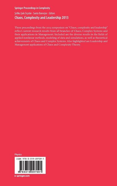 Produktbild: Chaos, Complexity and Leadership 2013