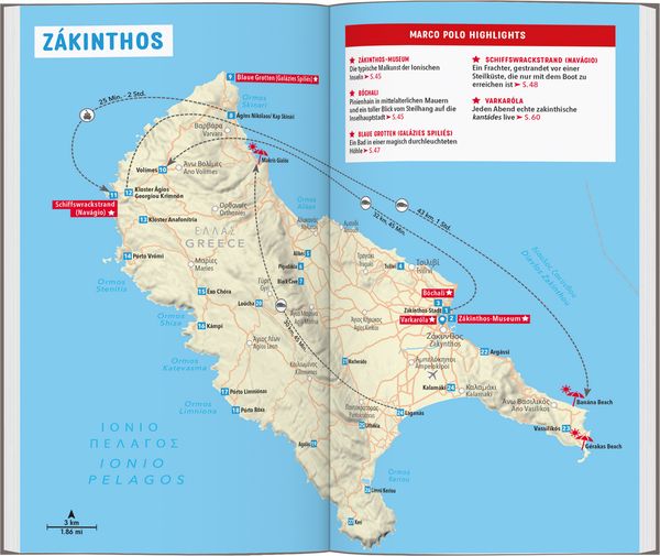 Produktbild: MARCO POLO Reisef&uuml;hrer Z&aacute;kinthos, Ith&aacute;ki, Kefalloni&aacute;, L&eacute;fkas