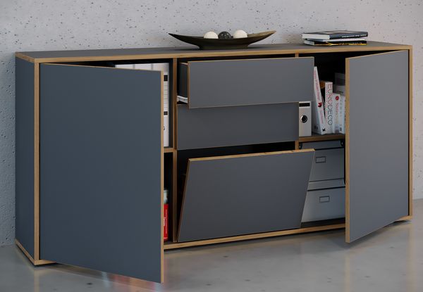 Produktbild: Holz Kommode Sideboard Salia Breite 160 Schublade