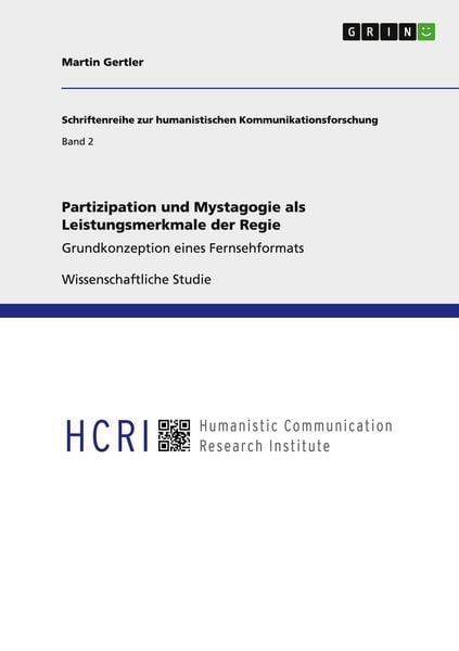 Produktbild: Partizipation und Mystagogie als Leistungsmerkmale der Regie
