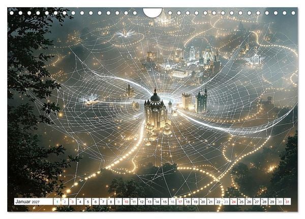 Produktbild: Wimmelnde Wunderwelten (Wandkalender 2027 DIN A4 quer), CALVENDO Monatskalender