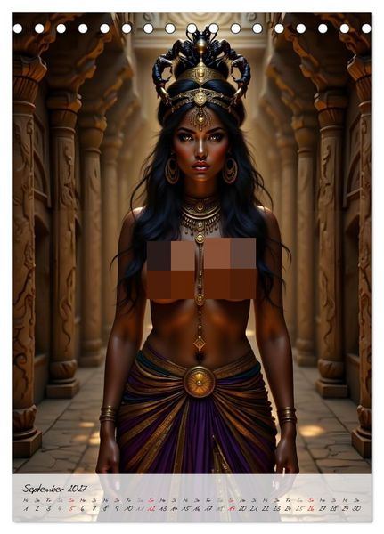 Produktbild: G&ouml;ttinnen der &Auml;gypter (Tischkalender 2027 DIN A5 hoch), CALVENDO Monatskalender