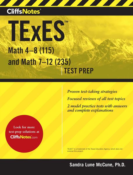 Produktbild: CliffsNotes TExES Math 4-8 (115) and Math 7-12 (235)