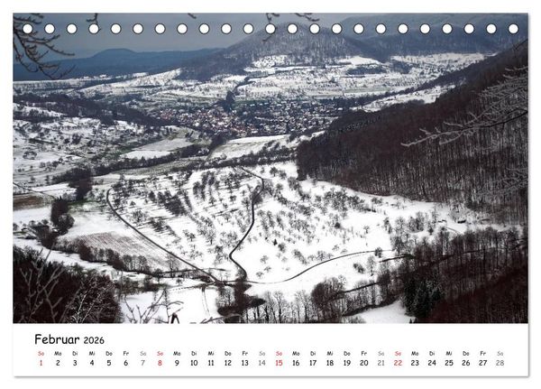 Produktbild: Impressionen von der Schw&auml;bischen Alb (Tischkalender 2026 DIN A5 quer), CALVENDO Monatskalender