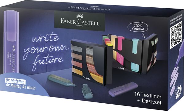 Produktbild: Faber-Castell Textmarker TL 46 16er Tisch-Set