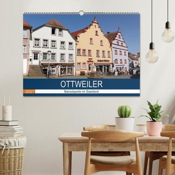 Produktbild: Ottweiler - Barockperle im Saarland (Wandkalender 2027 DIN A2 quer), CALVENDO Monatskalender