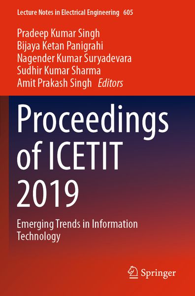 Produktbild: Proceedings of ICETIT 2019