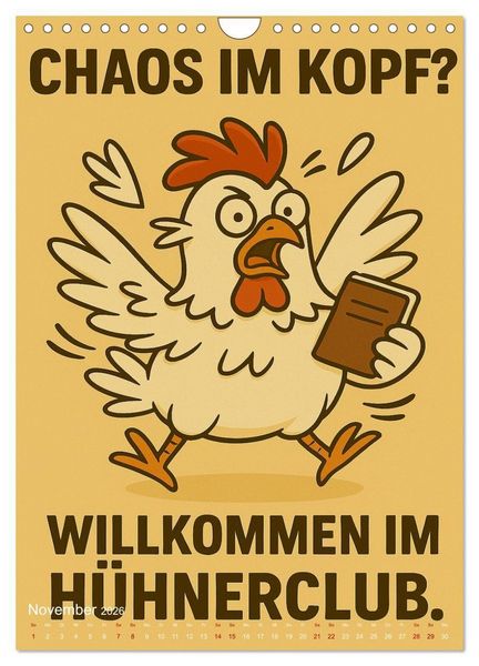 Produktbild: Tierisch eigenwillig - Weil normal langweilig w&auml;re (Wandkalender 2026 DIN A4 hoch), CALVENDO Monatskalender