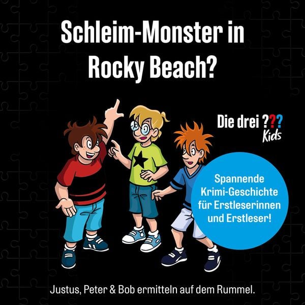 Produktbild: Krimipuzzle Die drei ??? Kids Vorsicht, Glibberfalle!