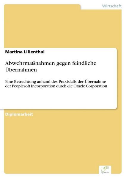 Produktbild: Abwehrma&szlig;nahmen gegen feindliche &Uuml;bernahmen