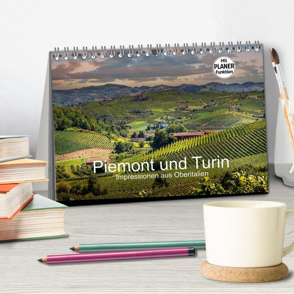 Produktbild: Piemont und Turin (Tischkalender 2026 DIN A5 quer), CALVENDO Monatskalender