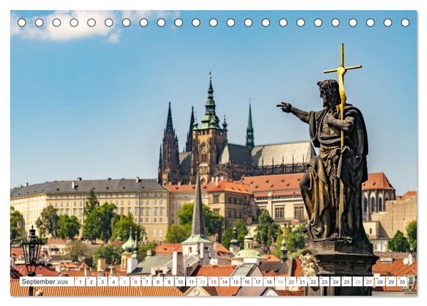 Produktbild: Tschechische Republik - Prag (Tischkalender 2026 DIN A5 quer), CALVENDO Monatskalender