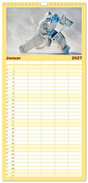 Produktbild: Familienplaner 2027 - Olympia. Anders. mit 5 Spalten (Wandkalender, 21 x 45 cm) CALVENDO