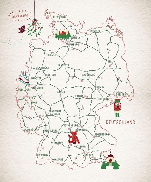 Produktbild: Gl&uuml;cksorte rund um Weihnachten in Deutschland