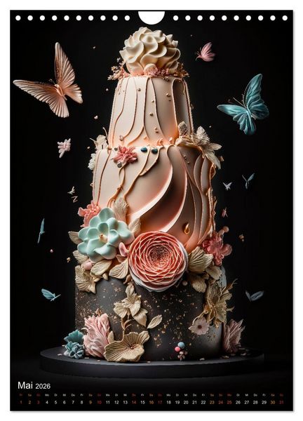 Produktbild: Zur Hochzeit eine Torte (Wandkalender 2026 DIN A4 hoch), CALVENDO Monatskalender