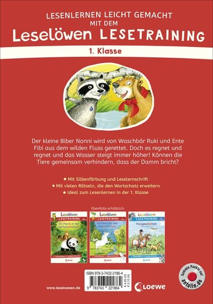 Leselöwen Lesetraining 1. Klasse - Tierfreunde halten zusammen