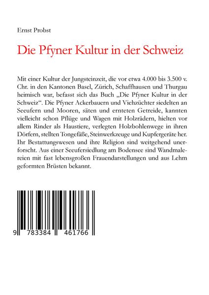 Produktbild: Die Pfyner Kultur in der Schweiz