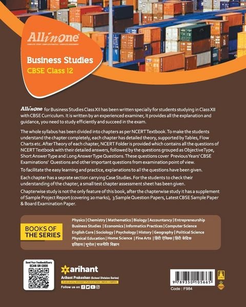Produktbild: All In One Class 12th Business Studies for CBSE Exam 2024