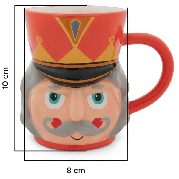 Produktbild: Tasse figurativ Nussknacker rot