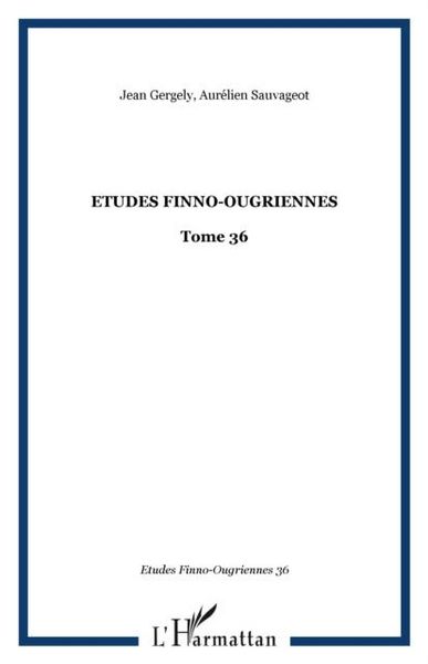 Produktbild: Etudes finno-ougriennes