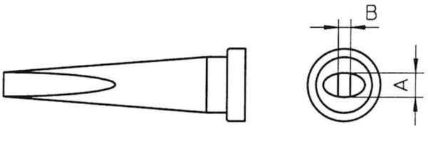 Weller LT-M Lötspitze Meißelform, lang Spitzen-Größe 3.2mm Inhalt 1St.