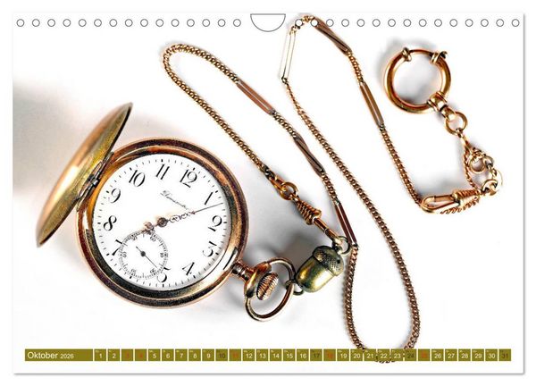 Produktbild: Taschenuhren (Wandkalender 2026 DIN A4 quer), CALVENDO Monatskalender
