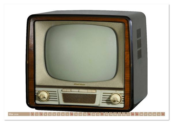 Produktbild: Fernseher der 1950er bis 70er Jahre: In die R&ouml;hre geguckt (hochwertiger Premium Wandkalender 2026 DIN A2 quer), Kunstdruck in Hochglanz