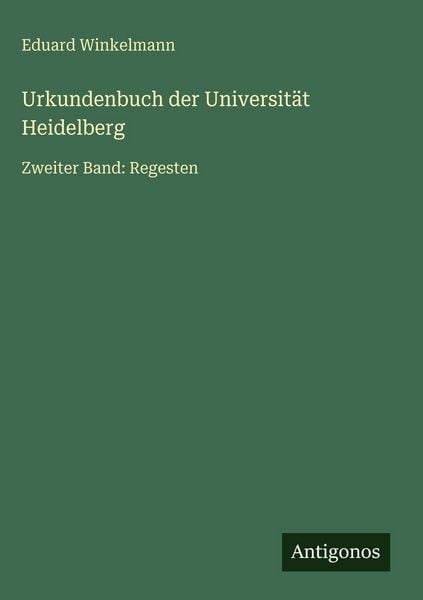 Produktbild: Urkundenbuch der Universit&auml;t Heidelberg