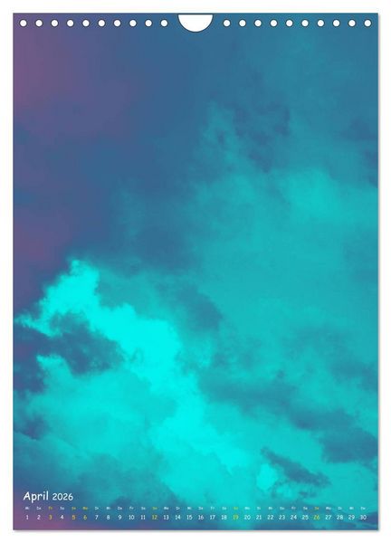 Produktbild: Aquarelle am Himmel (Wandkalender 2026 DIN A4 hoch), CALVENDO Monatskalender