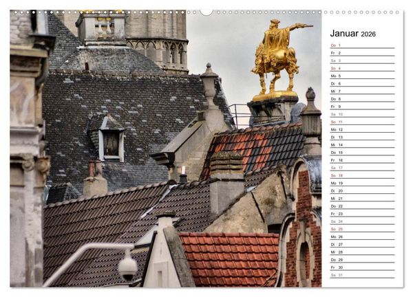 Produktbild: 300mm - Br&uuml;ssel (hochwertiger Premium Wandkalender 2026 DIN A2 quer), Kunstdruck in Hochglanz