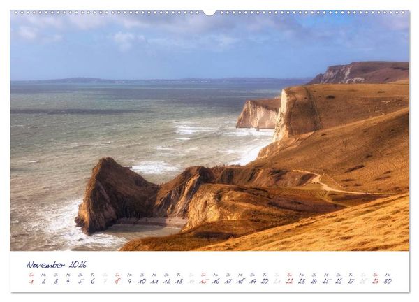 Produktbild: Jurassic K&uuml;ste - S&uuml;dengland (hochwertiger Premium Wandkalender 2026 DIN A2 quer), Kunstdruck in Hochglanz