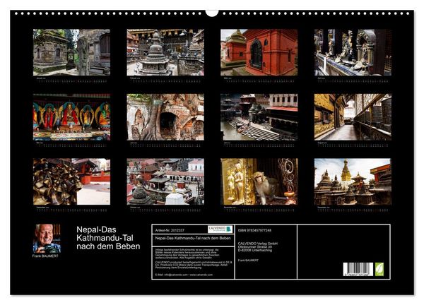 Produktbild: Nepal-Das Kathmandu-Tal nach dem Beben (Wandkalender 2026 DIN A2 quer), CALVENDO Monatskalender