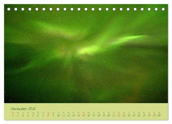 Produktbild: Nordlicht-Zauber auf den Lofoten. Aurora borealis (Tischkalender 2026 DIN A5 quer), CALVENDO Monatskalender