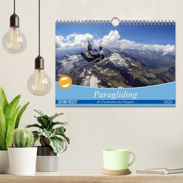 Produktbild: Paragliding - die Faszination des Fliegens (Wandkalender 2026 DIN A4 quer), CALVENDO Monatskalender
