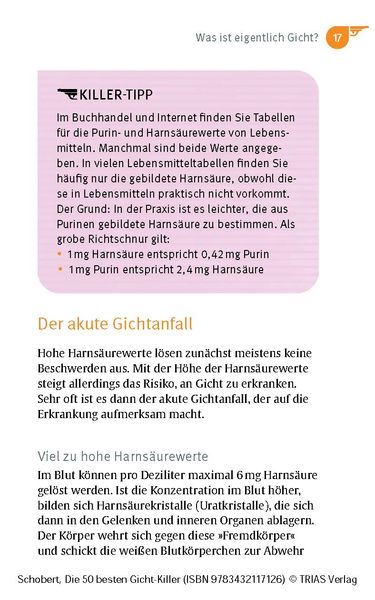 Die 50 besten Gicht-Killer
