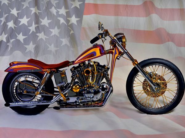 Produktbild: CALVENDO Puzzle Harley Classic Chopper 1000 Teile Lege-Gr&ouml;&szlig;e 64 x 48 cm Foto-Puzzle Bild von Ingo Laue