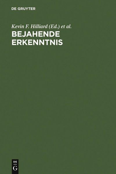 Produktbild: Bejahende Erkenntnis