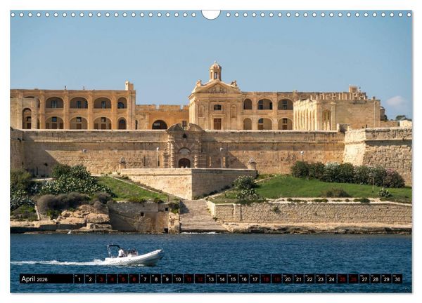 Produktbild: Valletta - Malta (Wandkalender 2026 DIN A3 quer), CALVENDO Monatskalender