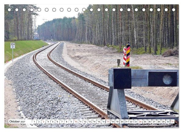 Produktbild: Die Karniner Bahn - Wiederaufbau vor dem Verkehrskollaps? (Tischkalender 2027 DIN A5 quer), CALVENDO Monatskalender